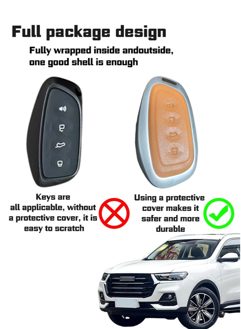 harvard Suitable for Haval car key protector, which perfectly wraps and protects car keys. It is wear-resistant, simple, elegant, fashionable and beautiful. - Image 2