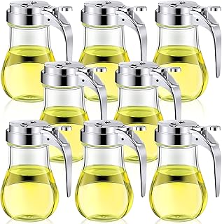 Mimorou Mimorou 8 Pcs 6 oz Glass Syrup Dispenser with Retracting Spout Coffee Syrup Dispenser Creamer Dispenser Dispensing  - Image 1