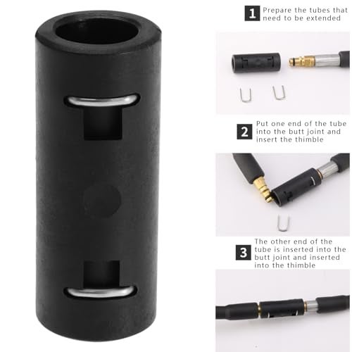 ECSiNG Extension Connector for Water Hose of High Pressure Cleaning Extend Hoses Easy to Assemble Replacement Spare Part for High Pressure Washer Compatible with Karcher - Image 3