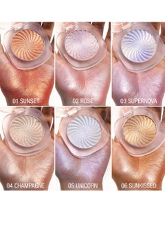 Tintark Cream Highlighter Makeup Palette Glow Highlighters Makeup Powder Suit for Cheeks Body Eyeshadow Silver Light Pink Rose Gold Purple Champagne Vegan Talc Free 02  - Image 3