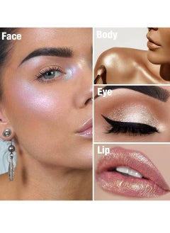 Tintark Cream Highlighter Makeup Palette Glow Highlighters Makeup Powder Suit for Cheeks Body Eyeshadow Silver Light Pink Rose Gold Purple Champagne Vegan Talc Free 02  - Image 5