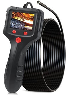 LENND Borescope Endoscope Inspection Camera,Handheld IP67 Waterproof Sewer Endoscope Camera - IPS HD Screen Borescope Portable Snake Camera with 5m Semi-Rigid Cord(2.4")  - Image 1