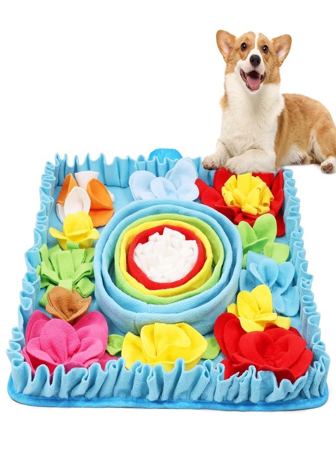 ORIA Snuffle Mat for Dogs, 20x20'' Slow Feeder Mat for Mental Stimulation & Boredom, Dog Puzzle Toy & Rabbit Foraging Mats with Anti-Slip Bottom for Small Medium Large Dogs Puppies Cats Rabbits - Image 1