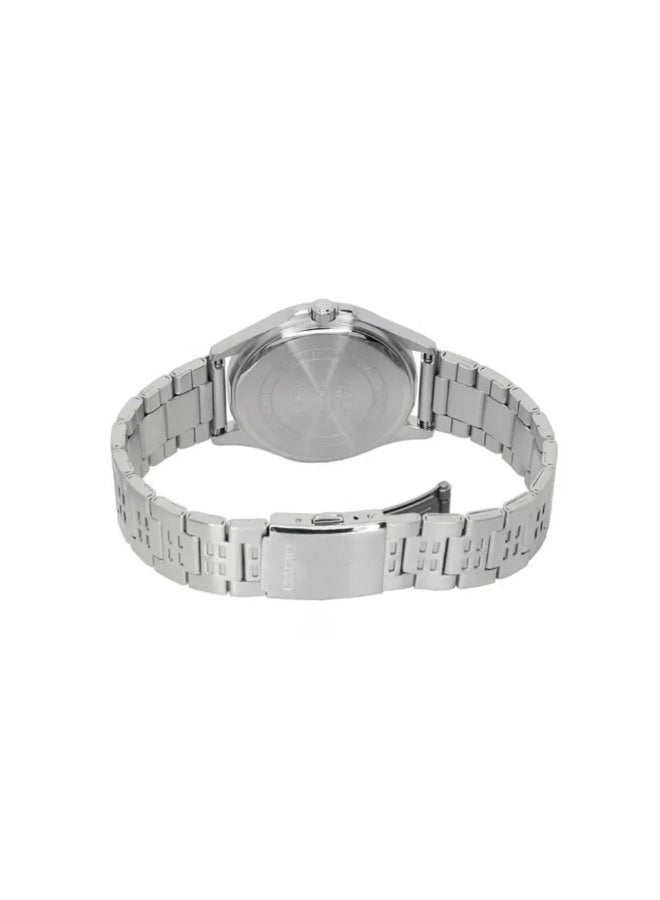 Casio MTP-E350D-7BVDF Men’s Analog Multi-Function Watch – White Dial, Silver Stainless-Steel Bracelet, Modern Classic Design - Image 5