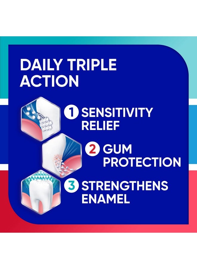 Sensodyne - Sensodyne Toothpaste Sensitivity Gum and Enamel, Triple Protection, Refreshing Fluoride Toothpaste, Mint Flavor - 3.4 Ounces x 3 - Image 1