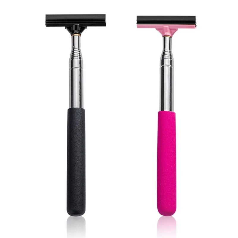 Car mirror wiper stainless steel telescopic rod window glass defogging scraping cleaning car wiper plate - Image 3