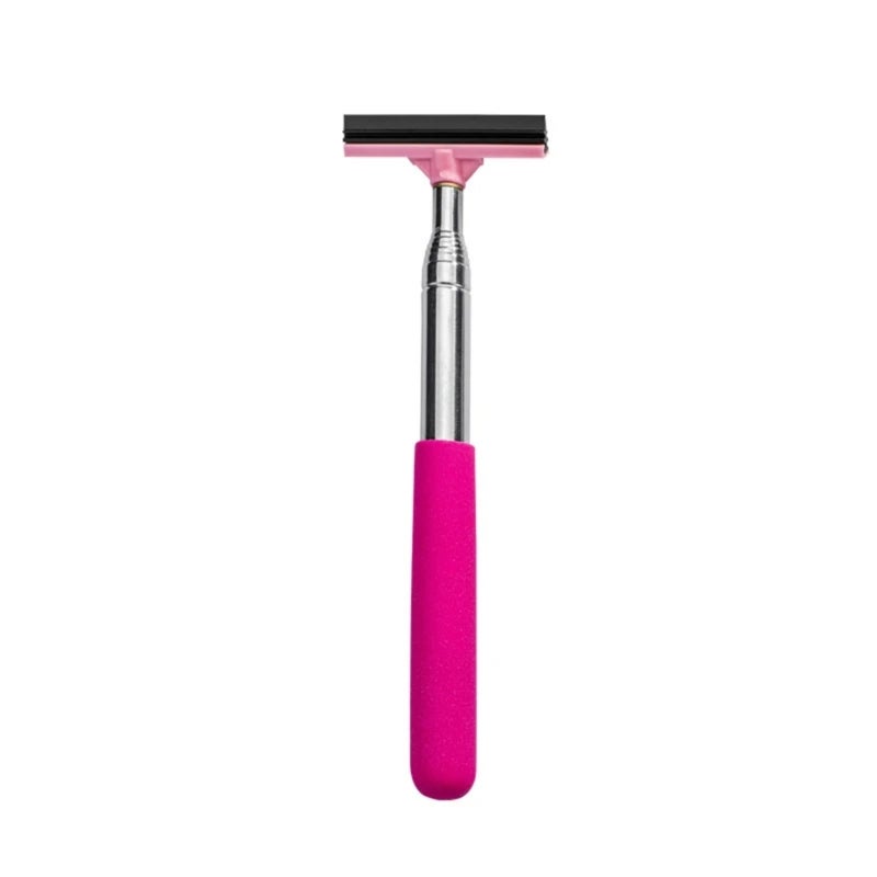 Car mirror wiper stainless steel telescopic rod window glass defogging scraping cleaning car wiper plate - Image 1