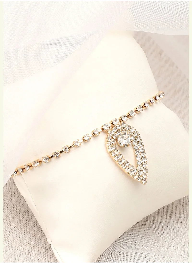 SOHI Gold Plated Party Designer Bracelet For Women