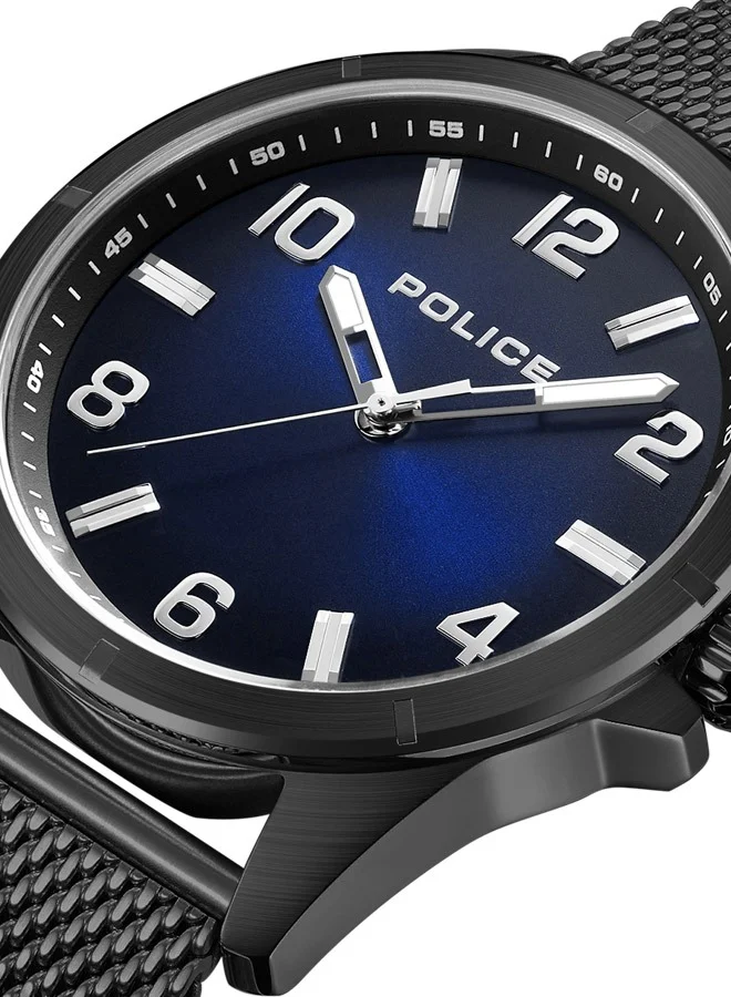 POLICE Men's Analog Round Shape Stainless Steel Wrist Watch PEWJG0018303 - 45 Mm