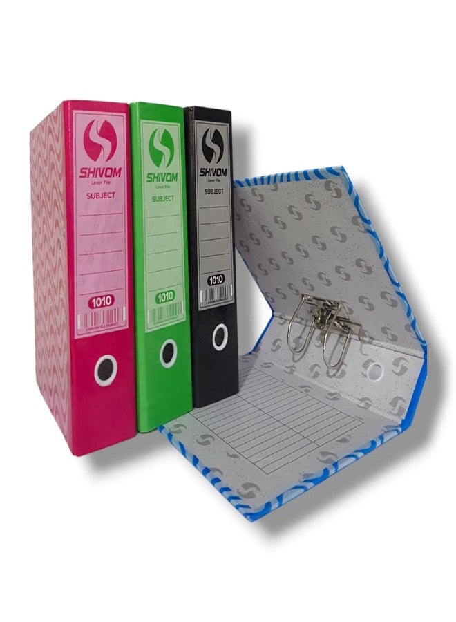 SHIVOM Cardboard Lamination Office Lever Arch Box Files 1010 Best for A4, Legal, Letter Size, Office Document, Certificates, Assignment, Office, School and College (4) - Image 3
