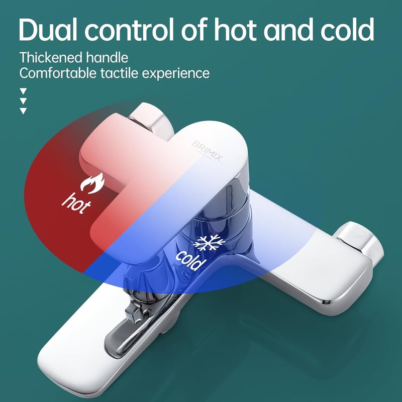 BRIMIX Shower Mixer Tap with Handheld Shower Head - Image 3