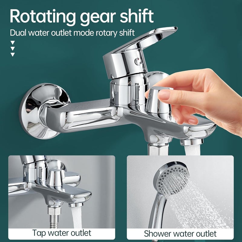 BRIMIX Shower Mixer Tap with Handheld Shower Head - Image 4
