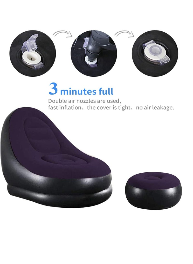 Generic Inflatable Sofa Household Outdoor Inflatable Stool Sofa Leisurely Inflatable Sofa - Image 3