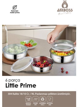 AMBOSS 6 Piece Little Prime Stainless Steel Storage Box  - Image 1