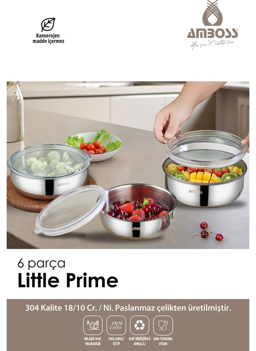 AMBOSS 6 Piece Little Prime Stainless Steel Storage Box  - Image 1
