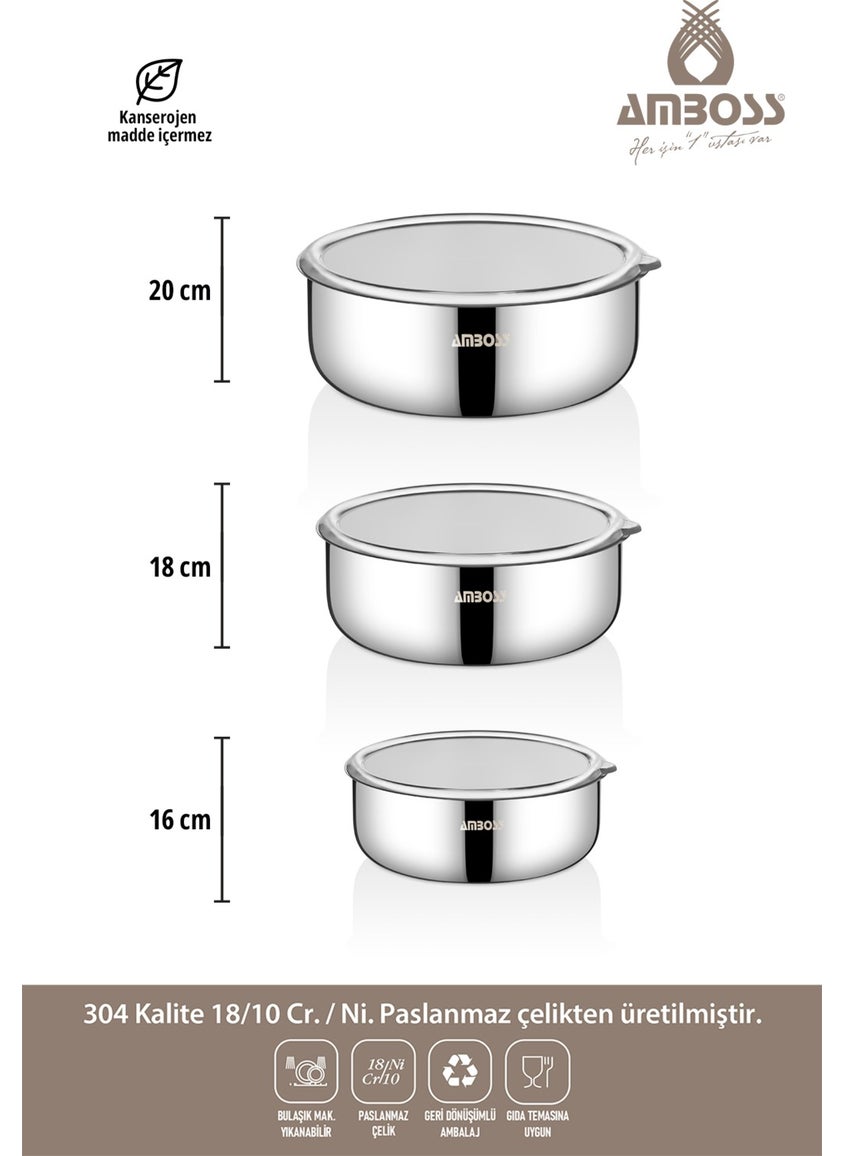 AMBOSS 6 Piece Little Prime Stainless Steel Storage Box  - Image 3