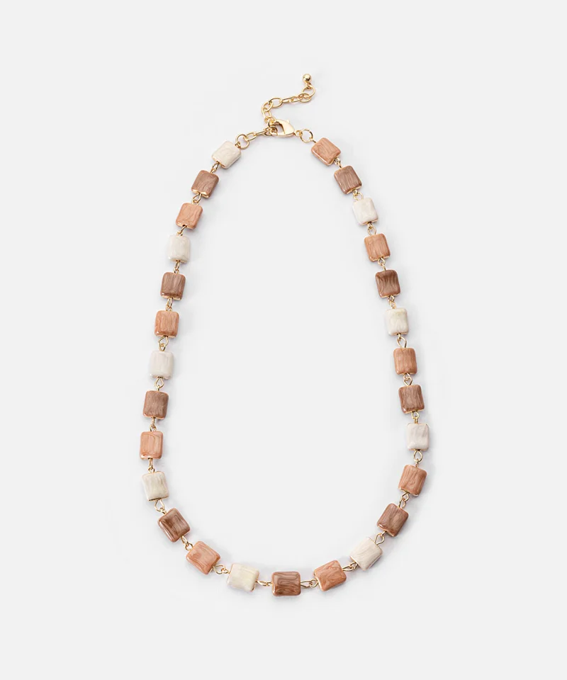 ابيكول Multicolored Resin Necklace