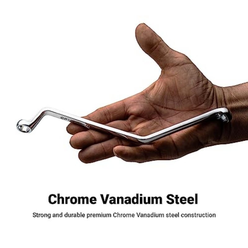 Brake Bleeder Wrench, Angled Double Box End, Metric - Image 4