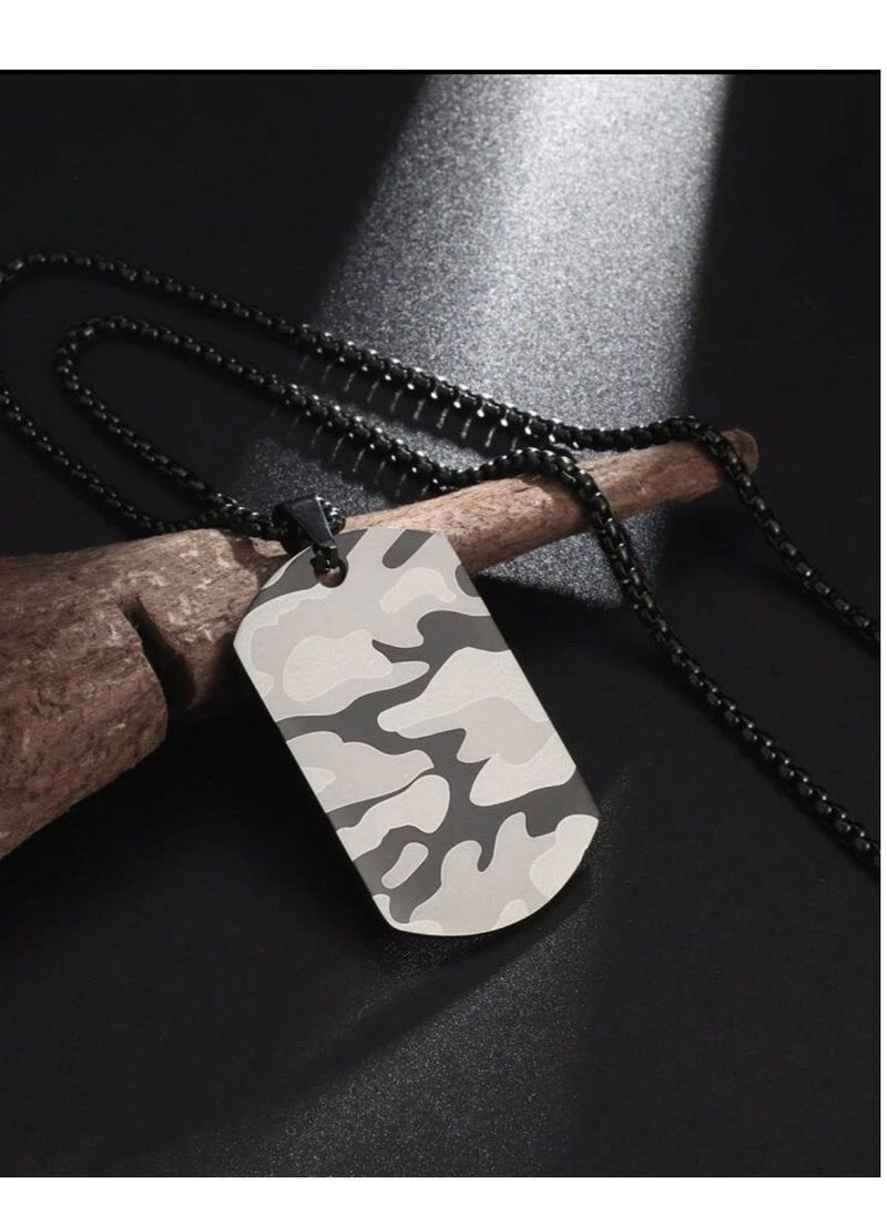 JewelryEveryday Elegant Black Necklace For Men Size 23.6 Inch  - Image 1