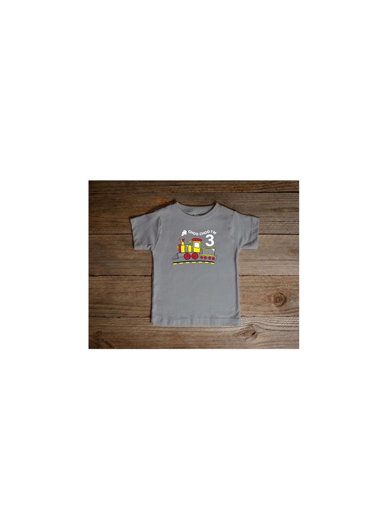 PRINTSHOP4ME 3rd Year Birthday Tshirt Toddler Outfit for kids Baby Boys and Baby Girls - Image 3