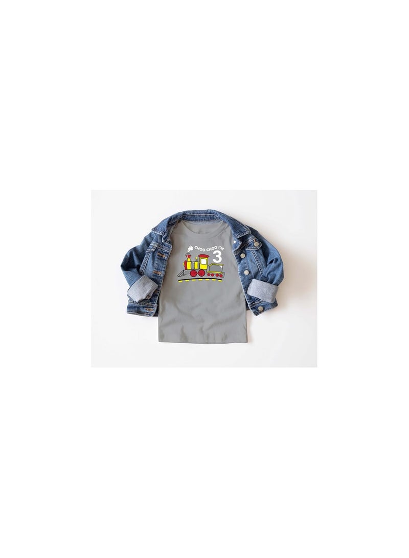 PRINTSHOP4ME 3rd Year Birthday Tshirt Toddler Outfit for kids Baby Boys and Baby Girls - Image 4