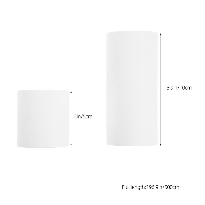 Writable Adhesive Journal Tape 2pcs (5cm*5m + 10cm*5m) White Blank Craft Tape for Students Scrapbooking and Creative Crafting - Image 2