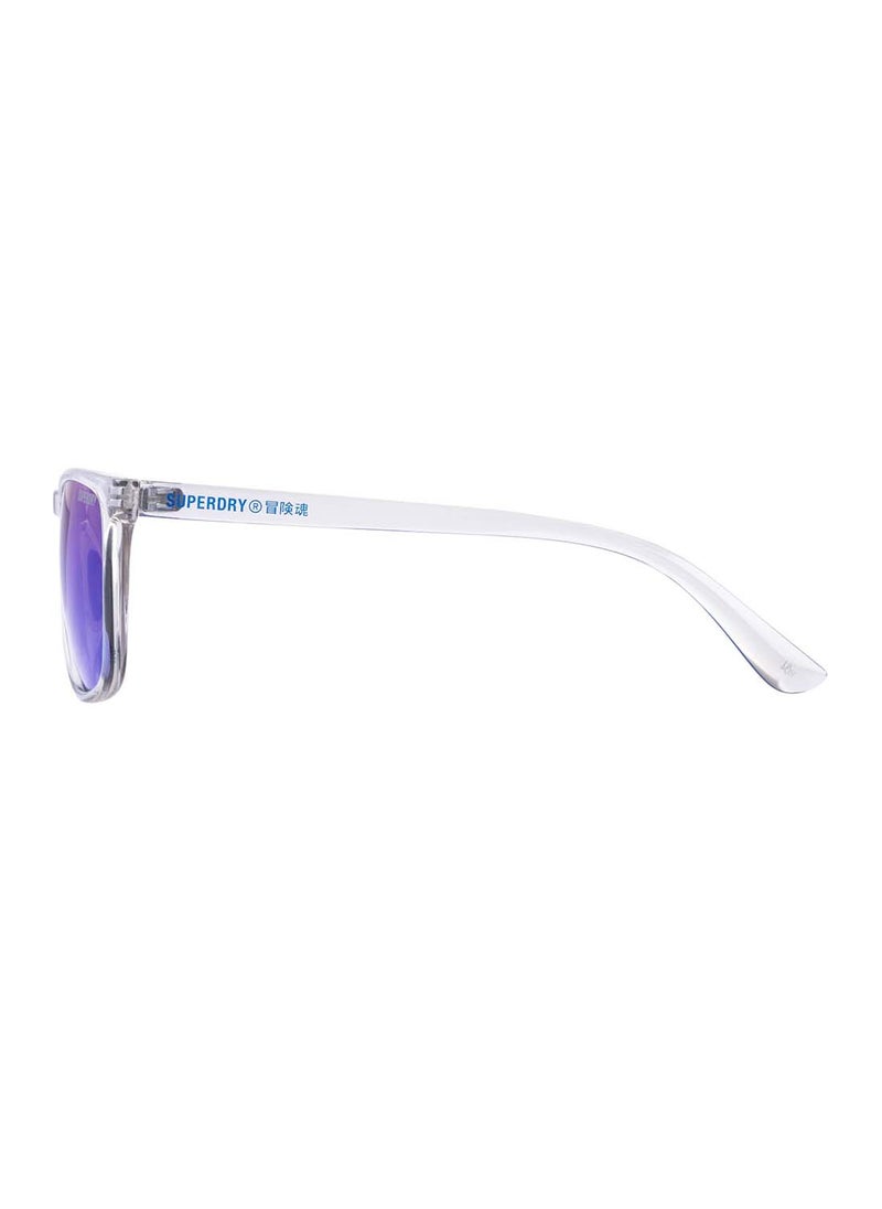 Superdry - SHOCKWAVE Full-Rim Rectangular UV Protection Sunglasses - Blue - Image 1