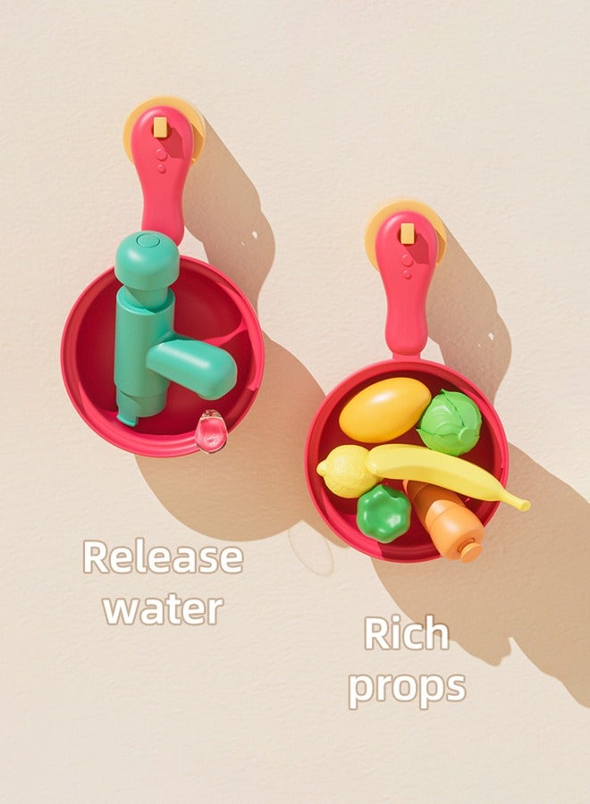 45PC Kitchen Pretend Play Toy Set ,Children's toy kitchen set with game sink,Playhouse Kitchen Children's Toy Set,Children Role Play Cookware Indoor DIY Kitchen Toy Games Kitchen Accessories Toys Sets for Boys Girls Kids - Image 5