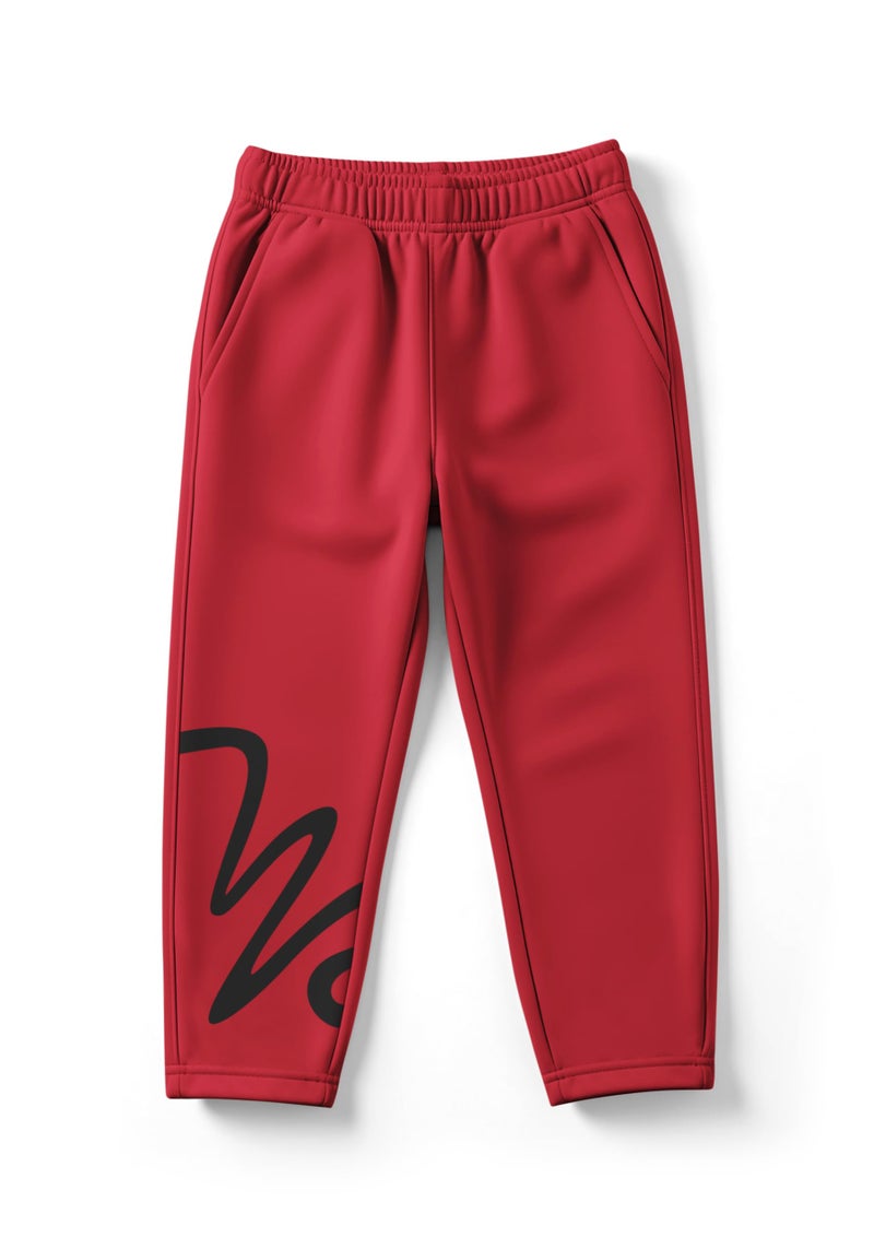 HELLCAT Trendy Co-ords With Hoodie Sweatshirt and Trackpant Clothing Set for Boys Maroon/Red 15-16 Years - Image 5