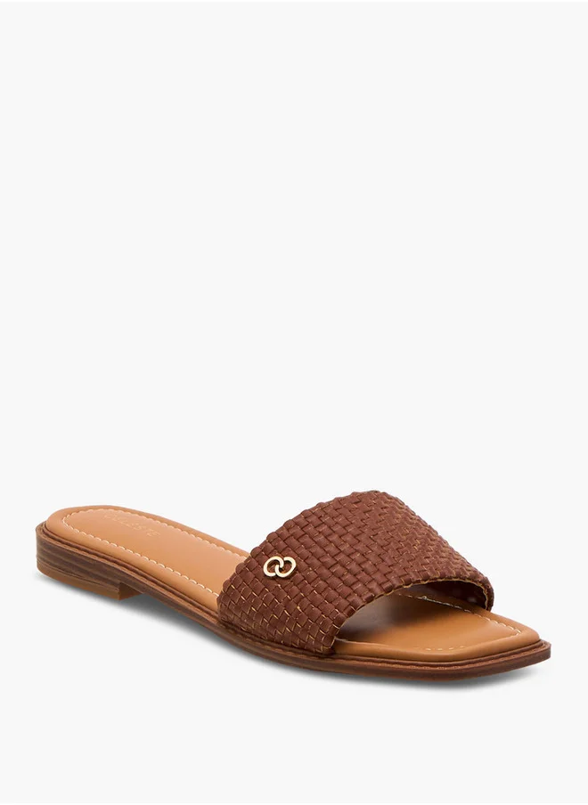 Celeste Women's Textured Slip-On Flat Sandals