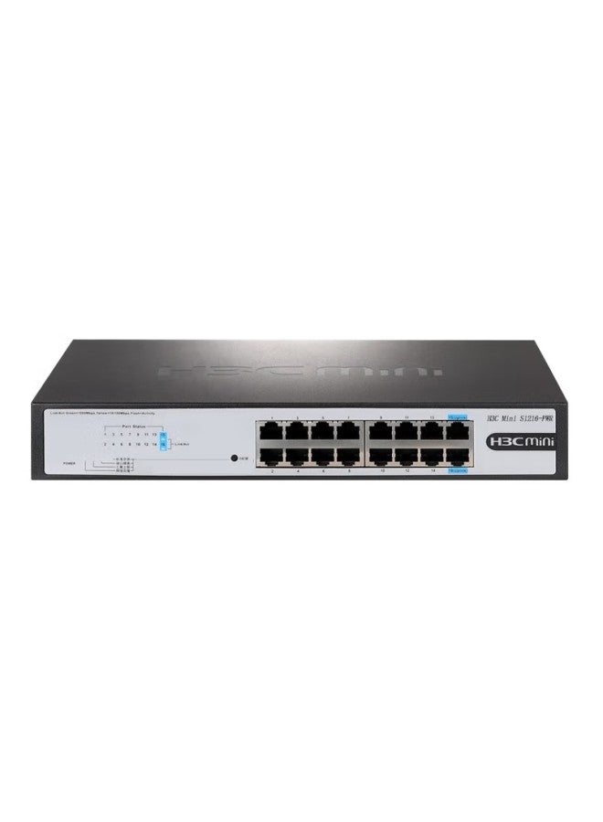 H3c 16-port Gigabit Poe Switch, Unmanaged Enterprise-grade Switch, Network Cable Splitter, Rack-mountable, Poe Power 120w, S1216-pwr - Image 2