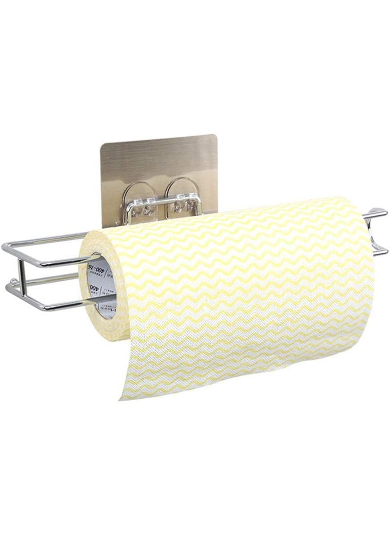 PURCHASE ZONE PURCHASE ZONE Toilet Paper Roll Holder Toilet Paper Roll Toilet Paper Holder and Towel Ring Set Toilet Paper Holder Wall Mounted Self Adhesive Toilet Rolls Holder Pack 1  - Image 1