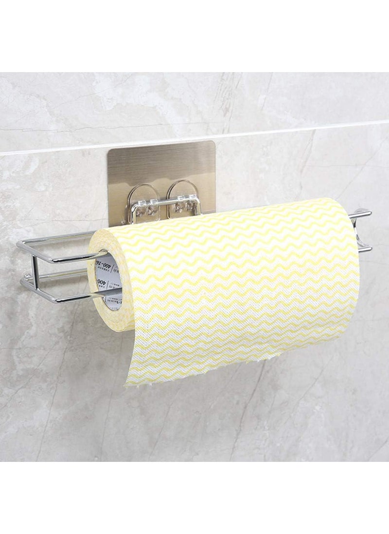 PURCHASE ZONE PURCHASE ZONE Toilet Paper Roll Holder Toilet Paper Roll Toilet Paper Holder and Towel Ring Set Toilet Paper Holder Wall Mounted Self Adhesive Toilet Rolls Holder Pack 1  - Image 2