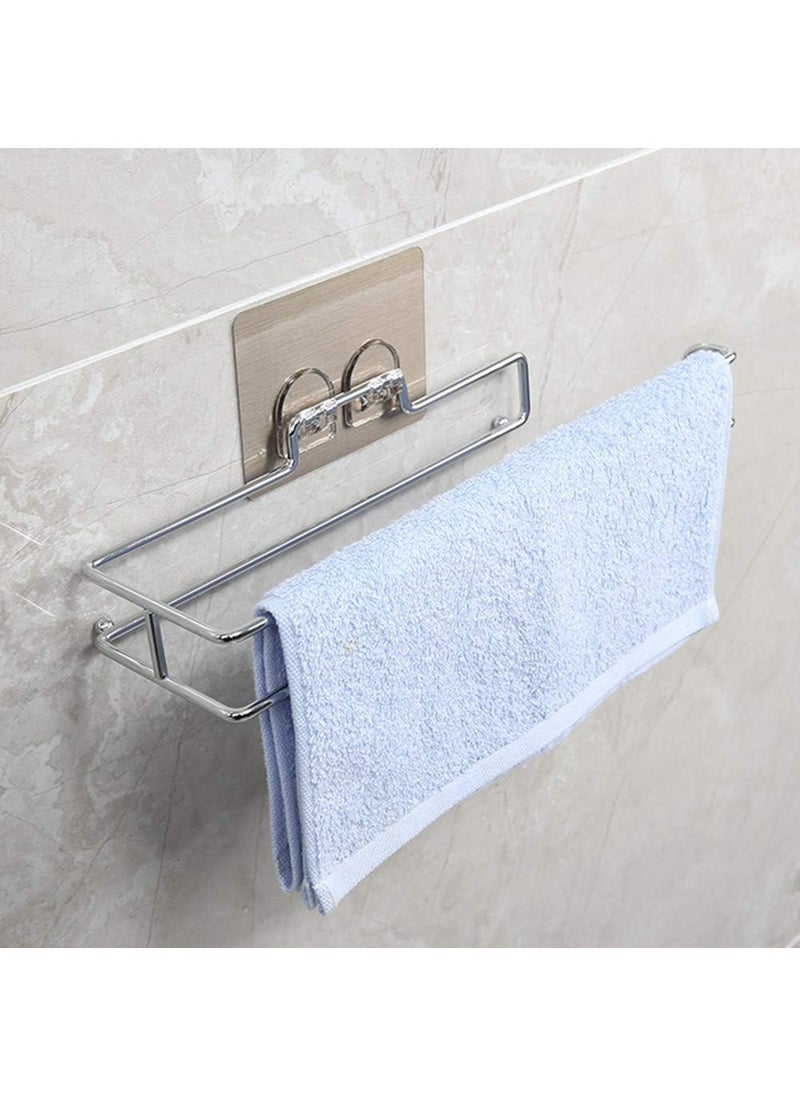 PURCHASE ZONE PURCHASE ZONE Toilet Paper Roll Holder Toilet Paper Roll Toilet Paper Holder and Towel Ring Set Toilet Paper Holder Wall Mounted Self Adhesive Toilet Rolls Holder Pack 1  - Image 3