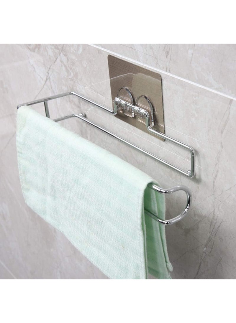 PURCHASE ZONE PURCHASE ZONE Toilet Paper Roll Holder Toilet Paper Roll Toilet Paper Holder and Towel Ring Set Toilet Paper Holder Wall Mounted Self Adhesive Toilet Rolls Holder Pack 1  - Image 5