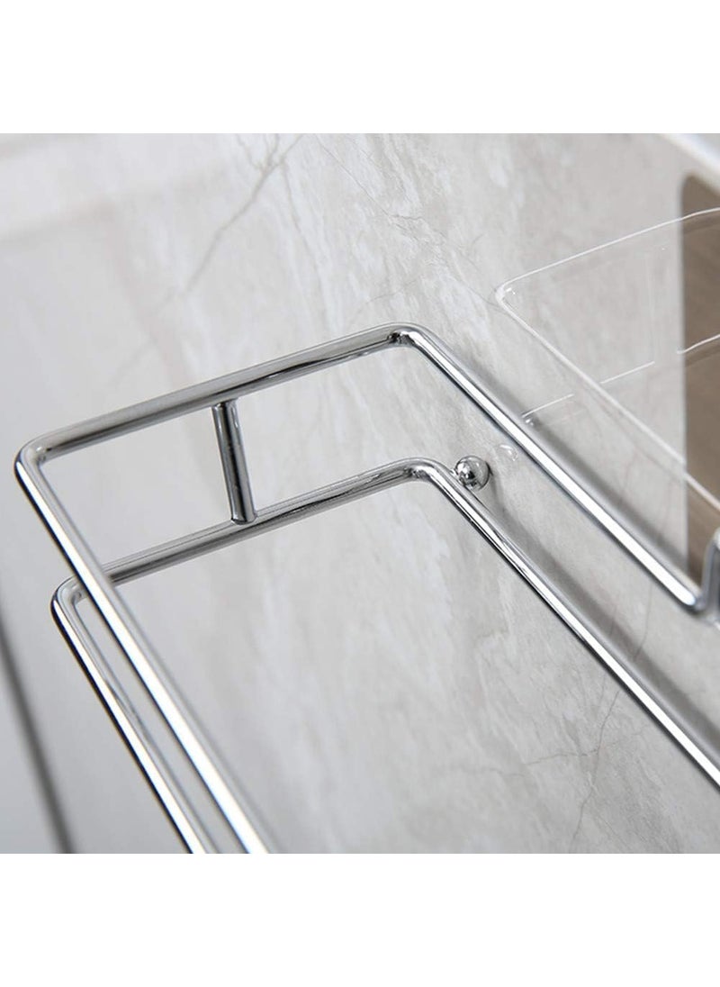 PURCHASE ZONE PURCHASE ZONE Toilet Paper Roll Holder Toilet Paper Roll Toilet Paper Holder and Towel Ring Set Toilet Paper Holder Wall Mounted Self Adhesive Toilet Rolls Holder Pack 1  - Image 4