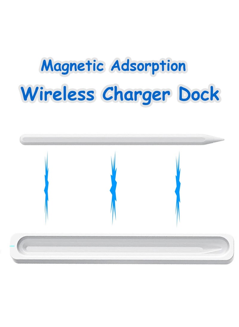 Excefore Effortlessly Charge Your Pencil 2nd Gen with Our Magnetic Wireless Charger Dock LED Indicator Light Anti-Slip Base and USB Cable Included - Image 5