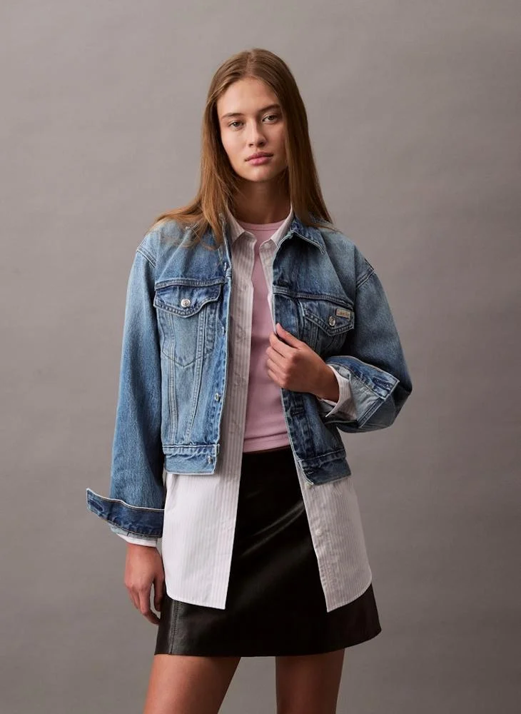 Calvin Klein Jeans Casual Denim Truker Jacket