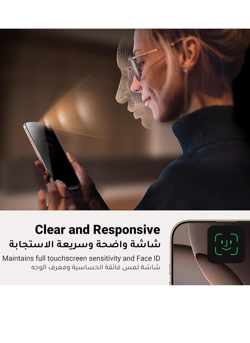 AMGREEN - PRIVACY Tempered Glass for iPhone 12 Pro Screen Protector - [1 PACK] - Image 1
