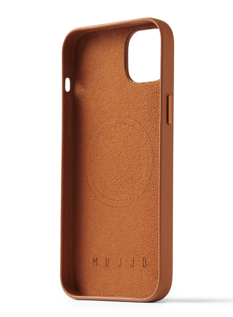 Mujjo Mujjo Leather Case for iPhone 15 - Leather Case, MagSafe Compatible, Premium European Leather, Slim & Stylish Profile, Enhanced Phone & Camera Lens Protection, Recycled Materials (Dark Tan)
