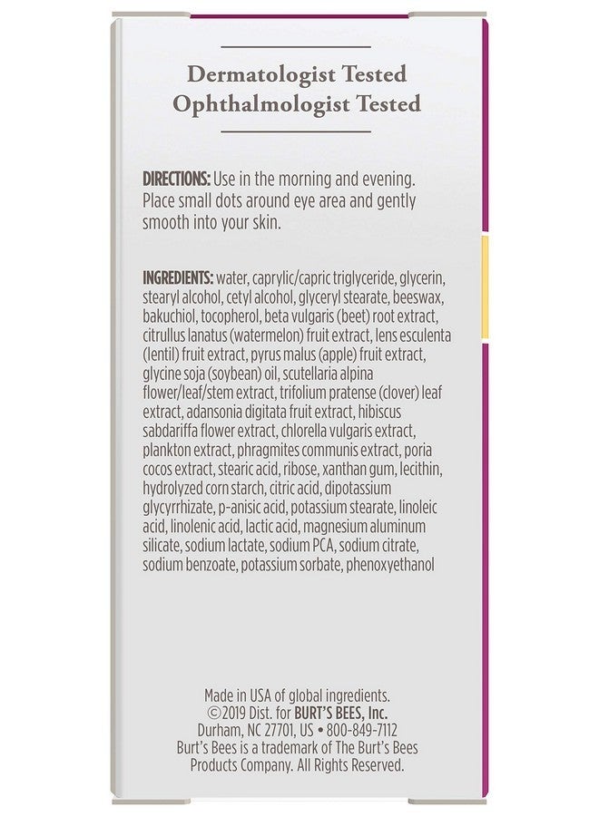 Burt's Bees Renewal Smoothing Eye Cream, Firming Eye Cream, 0.58 Ounce - Image 5