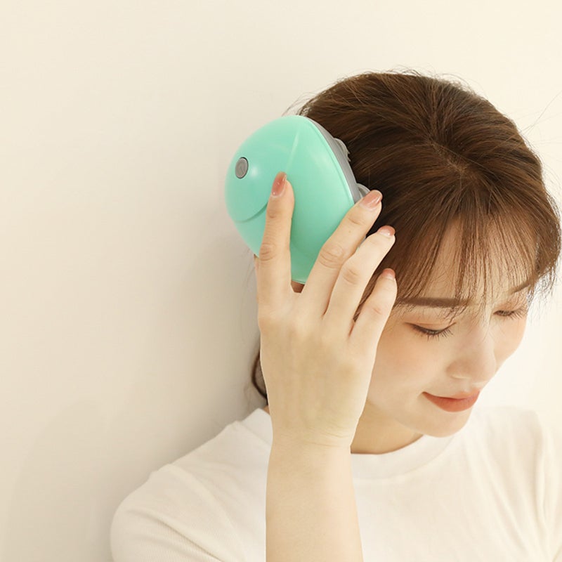 دافع الرأس الكهربائي: لون وردي، 4 رؤوس لف مع 96 نقطة سيليكون، 3 مستويات شدة قابلة للتعديل - تخفيف شامل للجسم متعدد الوظائف، جهاز صغير محمول للمنزل والمكافحة والسفر ورعاية الحيوانات الأليفة - Image 2