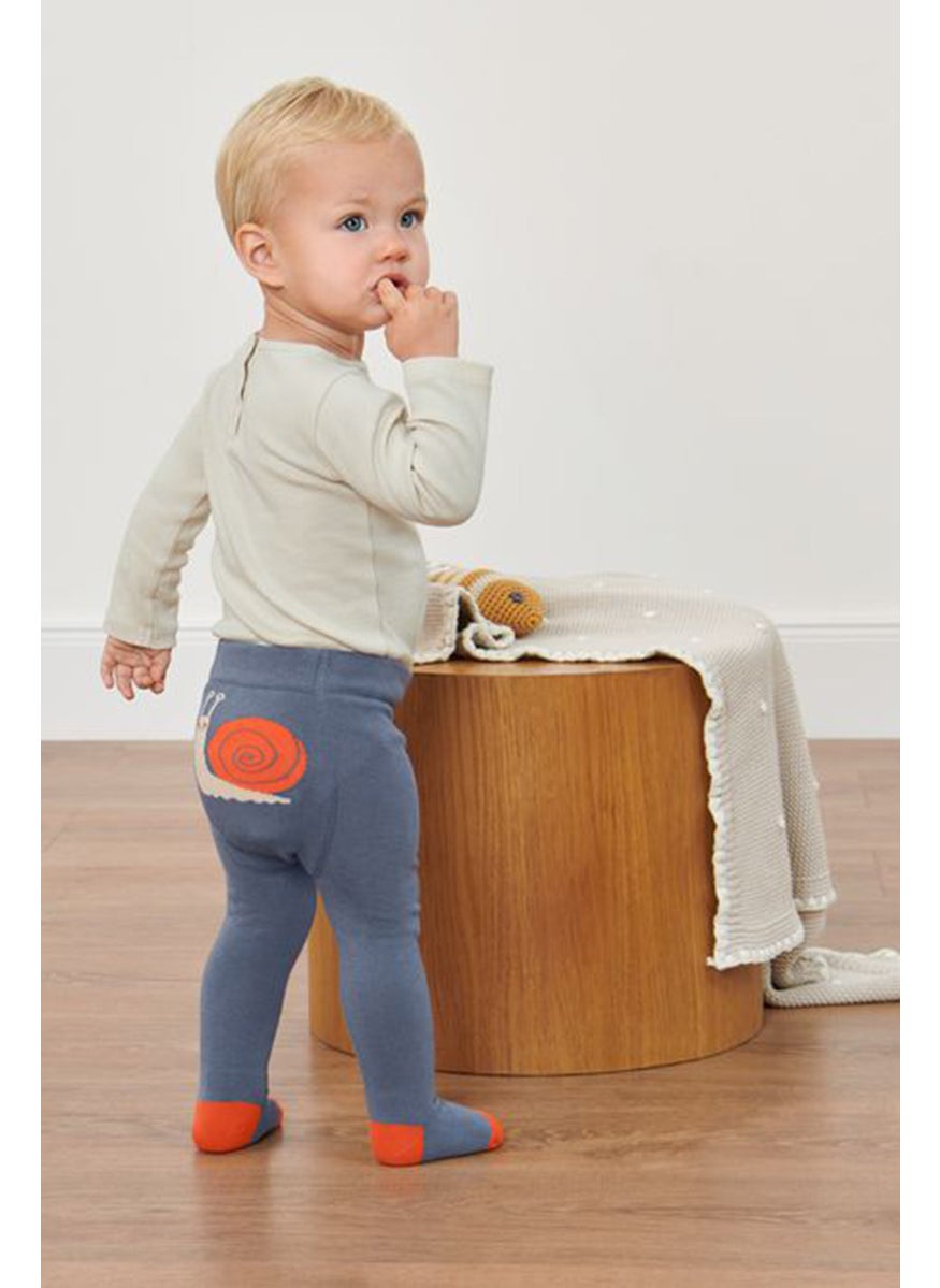 Tchibo Toddlers Boy 2 Pieces Graphic Tight, Navy  - Image 1