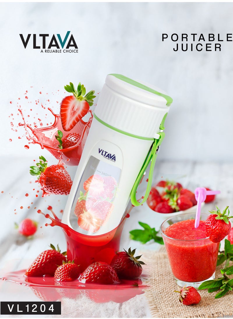 VLTAVA - Rechargeable Portable Juicer, Mini Hand Blender, USB Rechargeable Personal Size Juicer Wireless VL1204 - Image 1