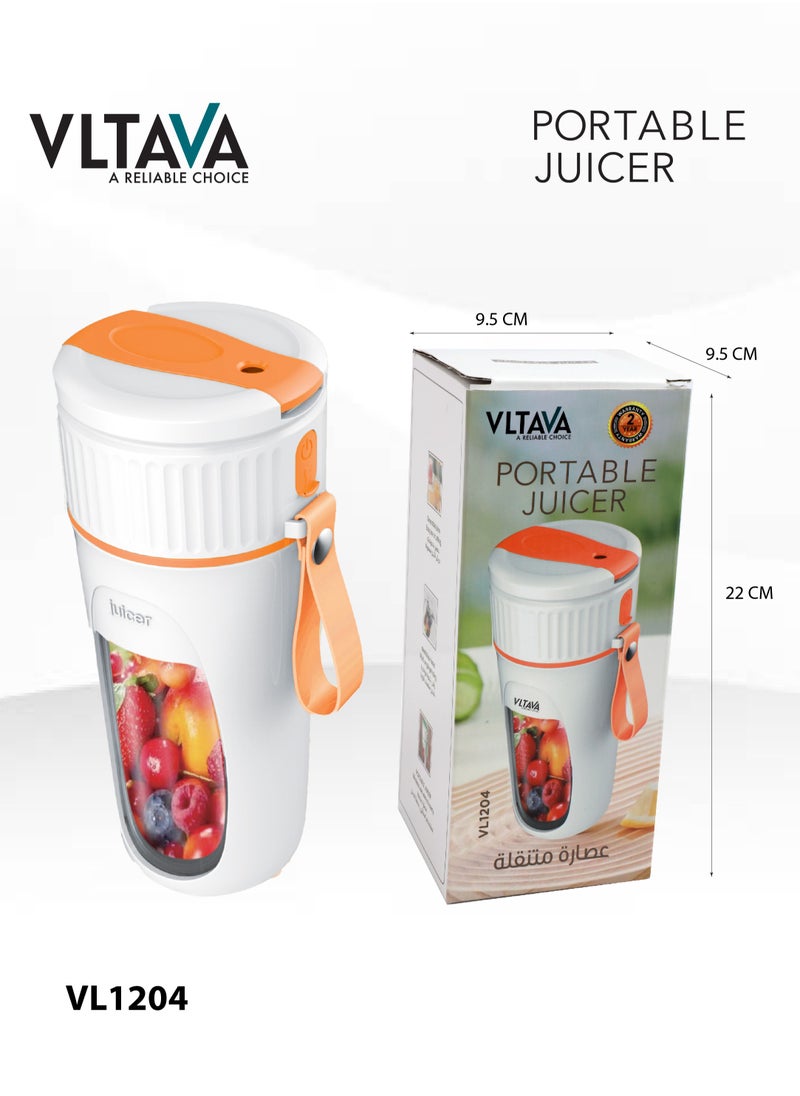 VLTAVA - Rechargeable Portable Juicer, Mini Hand Blender, USB Rechargeable Personal Size Juicer Wireless VL1204 - Image 1