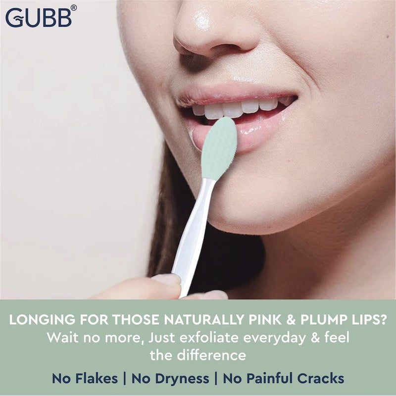 GUBB Lip Scrubber for Plump and Healthy Lips DualSided Benefits for Exfoliation and Deep Massage Achieve Soft Shiny Lips with this Manual Face Massager and Soft Lip Brush Promote Smoother and Fuller Lip Appearance Portable Lip Care Tool for OntheGo Beauty with GUBB Quality Assurance - Image 2