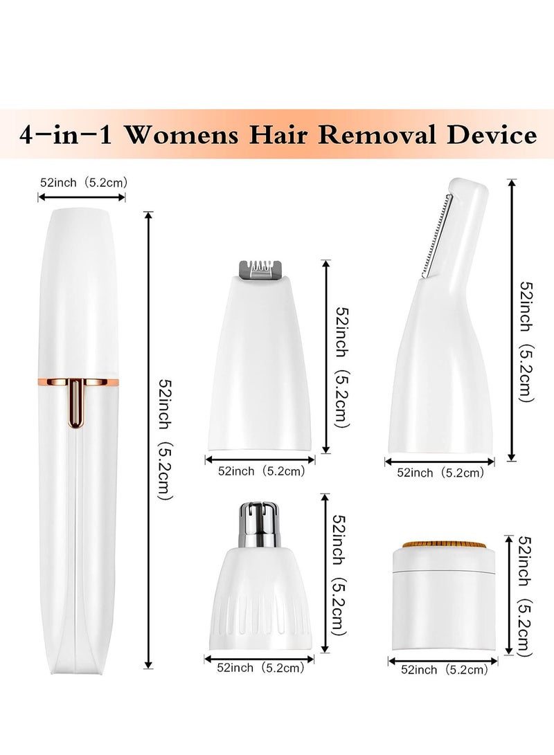 Sharpdo Electric Razors for Women 4 in 1 Bikini Trimmer Pubic Hair Face Shavers Nose Hair Trimmer Arm Legs Underarm Eyebrows Electric Trimmer - Image 2