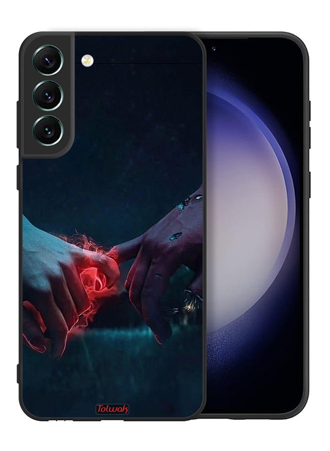 Tolwak Samsung Galaxy S21 FE 5G Protective Case Cover Burning Hands - Image 2