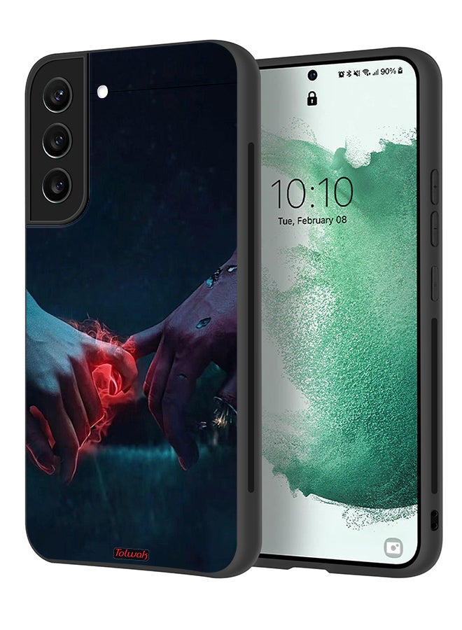 Tolwak Samsung Galaxy S21 FE 5G Protective Case Cover Burning Hands - Image 1