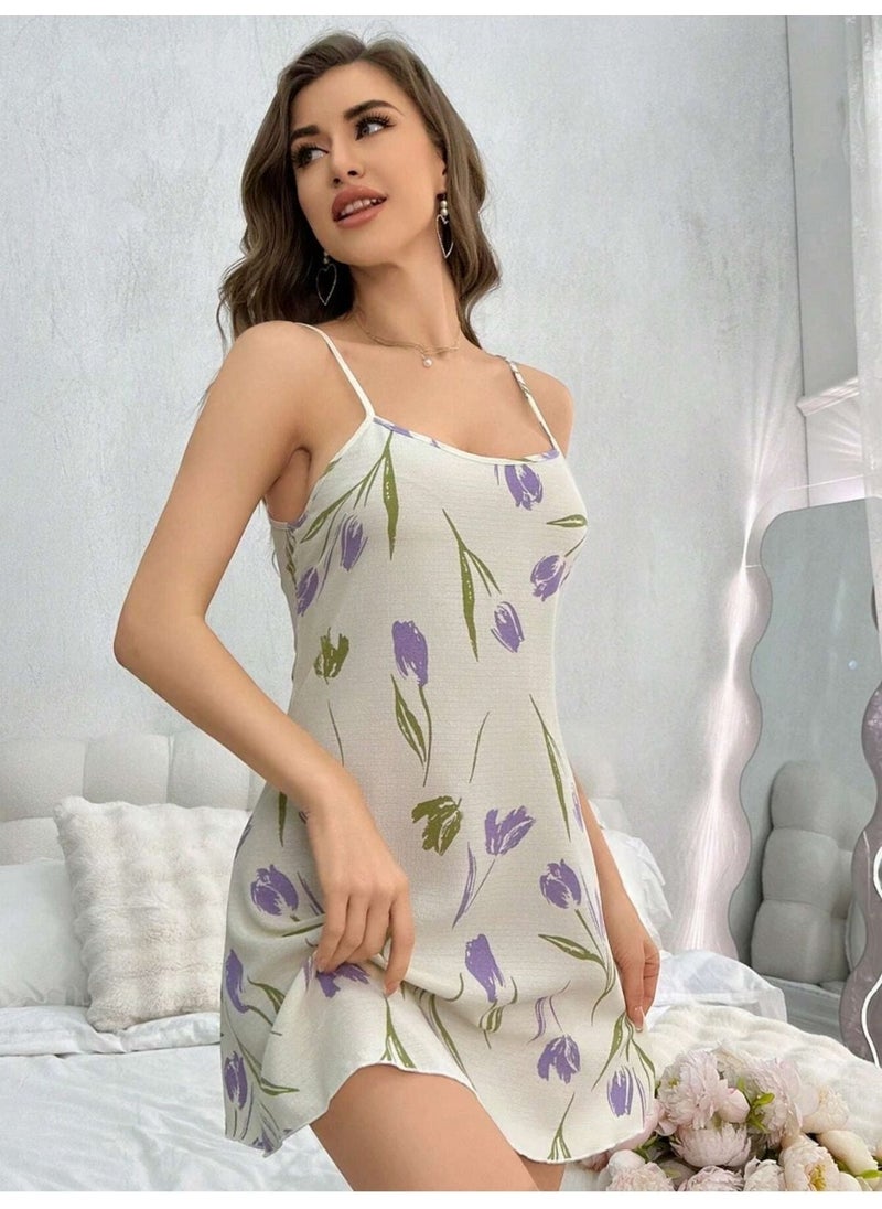 Daily Purple Floral Patterned Strappy Thong and Nightgown - pzsku/ZFF45EB888AC8A3BC2794Z/45/_/1740652413/192f3656-a3a0-4b0b-9f29-bd616ccd5a0c